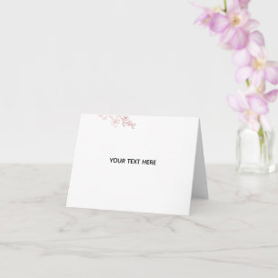 Create Your Own White Elegant Card