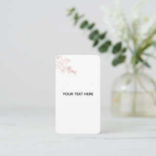 Create Your Own White Elegant Enclosure Card