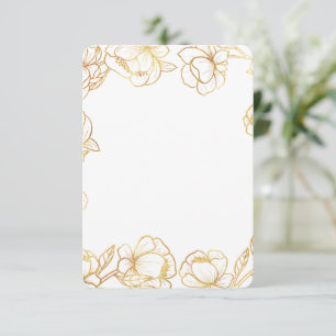 Create Your Own White Elegant Enclosure Card