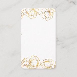 Create Your Own White Elegant Enclosure Card