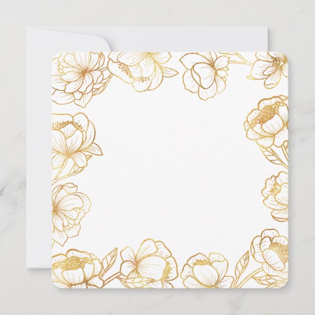 Create Your Own White Elegant Invitation (Front)