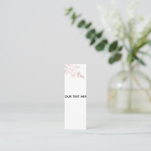 Create Your Own White Elegant Mini Business Card
