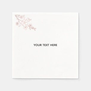 Create Your Own White Elegant Napkin