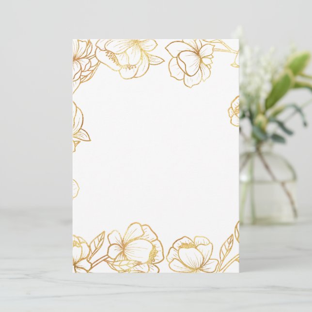 Create Your Own White Elegant Save The Date (Standing Front)