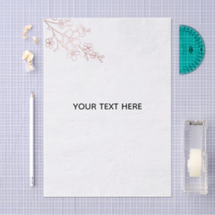 Create Your Own White Elegant Tissue Paper