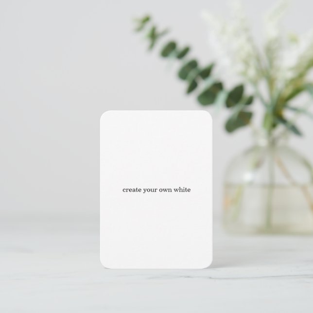 create your own white  enclosure card (Standing Front)