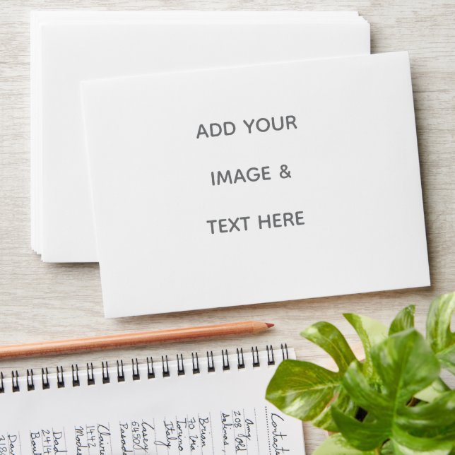Create Your Own white  Envelope (Stacked)