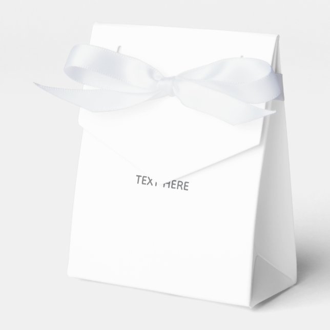 Create Your Own white  Favour Box (Front Side)