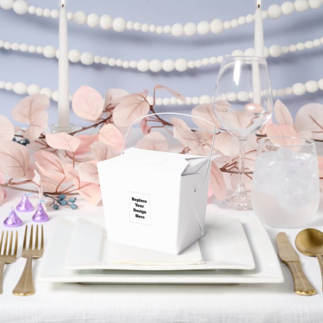 Create Your Own white  Favour Box (Wedding)