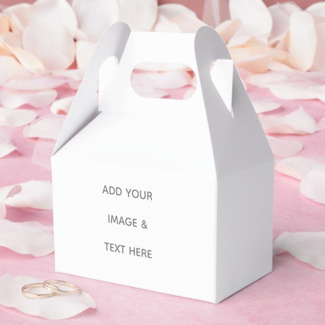 Create Your Own white  Favour Box (Wedding)