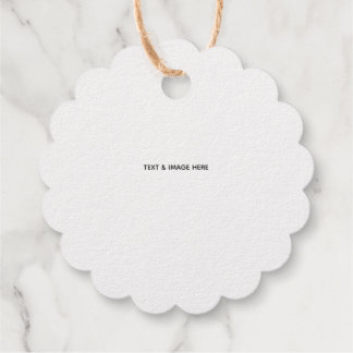 Create Your Own white Favour Tags