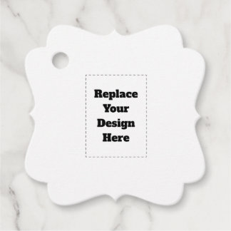 Create Your Own white Favour Tags