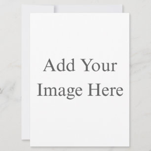 Create Your Own white Flat Card