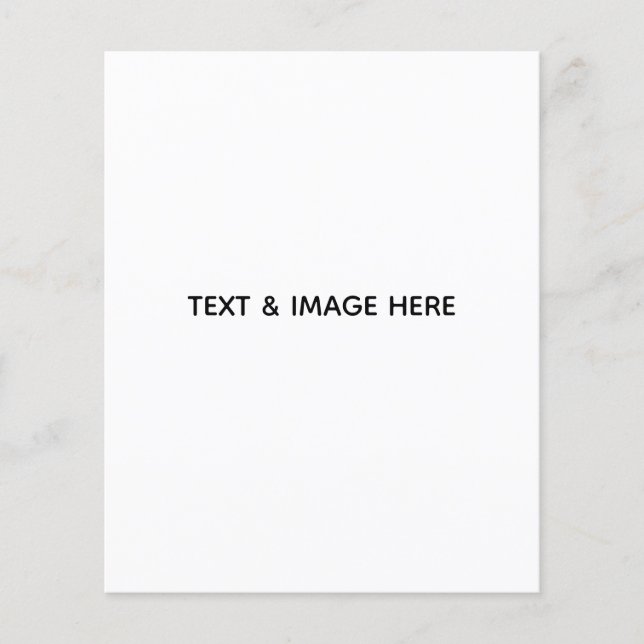 Create Your Own white Flyer (Front)