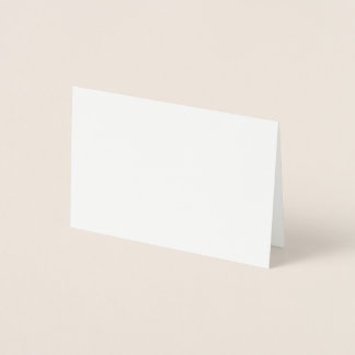 Create Your Own white Foil Card