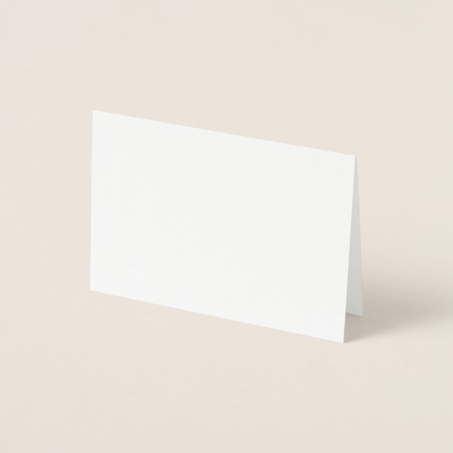 Create Your Own white Foil Card (Front)