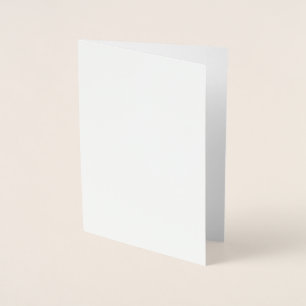 Create Your Own white Foil Card