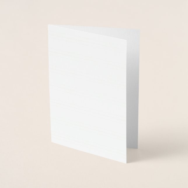 Create Your Own white Foil Card (Front)