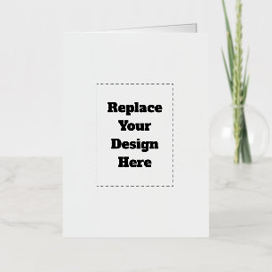 Create Your Own white Foil Greeting Card