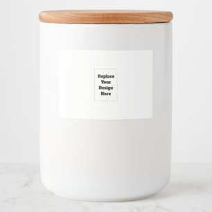 Create Your Own white Food Label