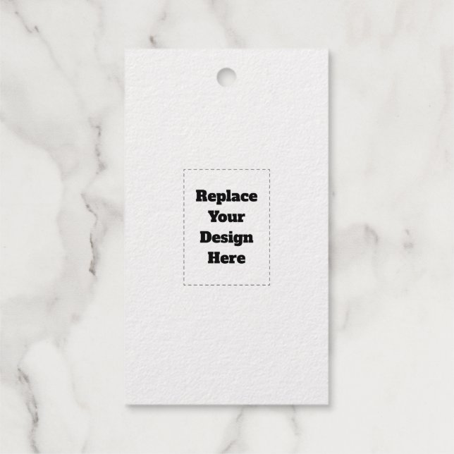 Create Your Own white  Gift Tags (Back)