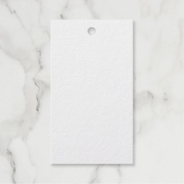 Create Your Own white  Gift Tags (Front)