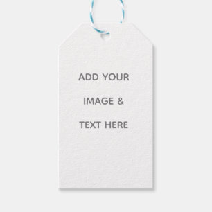 Create Your Own white Gift Tags