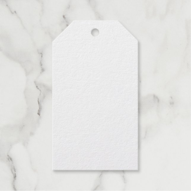 Create Your Own white  Gift Tags (Front)