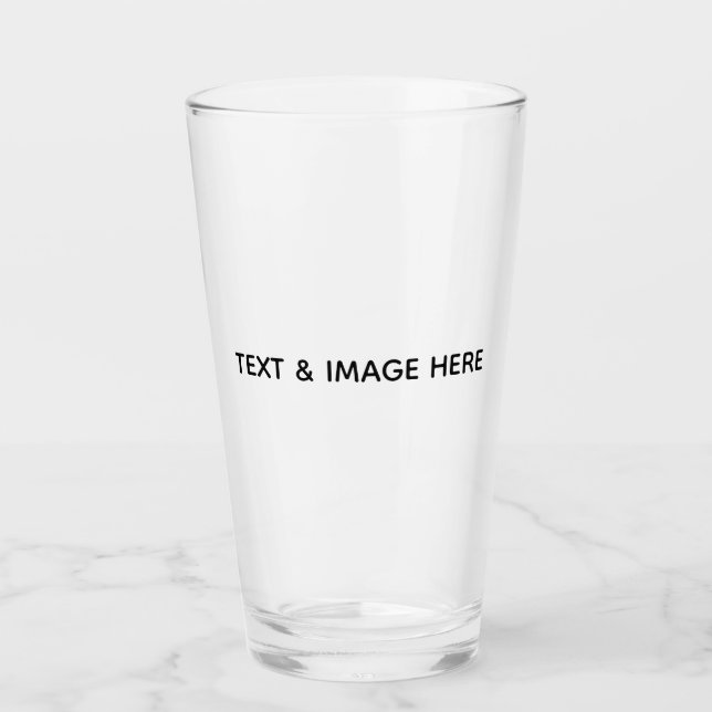 Create Your Own white Glass (Front)