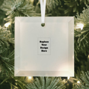 Create Your Own white Glass Tree Decoration