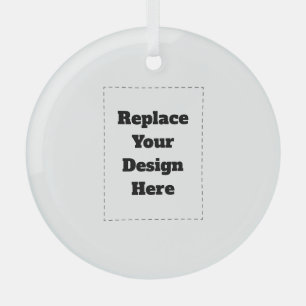 Create Your Own white  Glass Tree Decoration