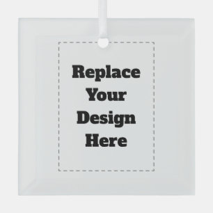 Create Your Own white  Glass Tree Decoration