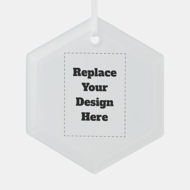 Create Your Own white  Glass Tree Decoration (Front)