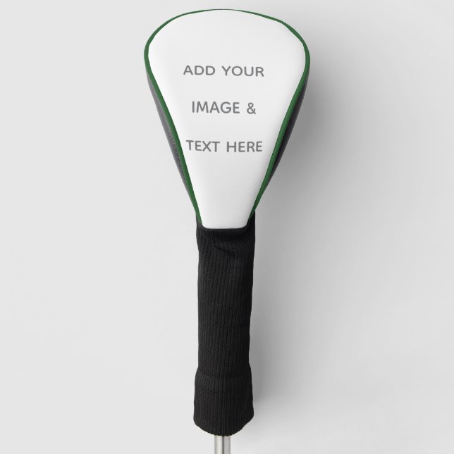 Create Your Own white  Golf Head Cover (Front)