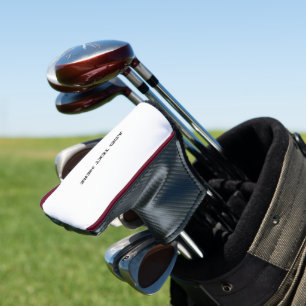 Create Your Own White  Golf Head Cover
