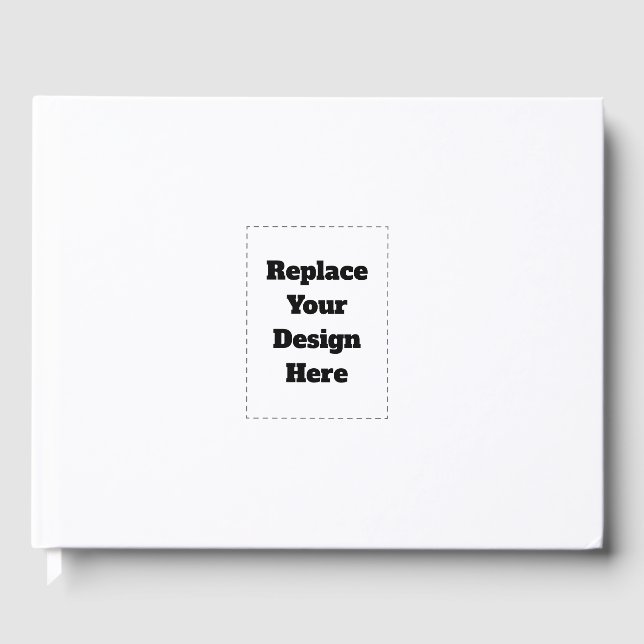 Create Your Own white  Guest Book (Front)