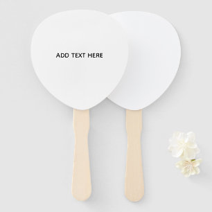 Create Your Own White Hand Fan