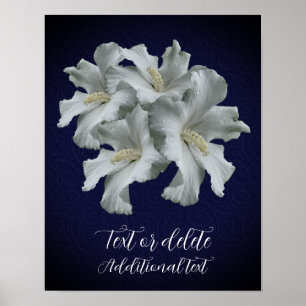 Create Your Own White Hibiscus Flowers Bouquet  Poster