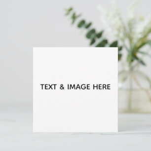 Create Your Own white Holiday Card