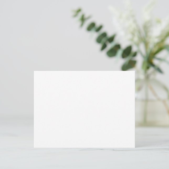    Create Your Own white Holiday Postcard (Standing Front)