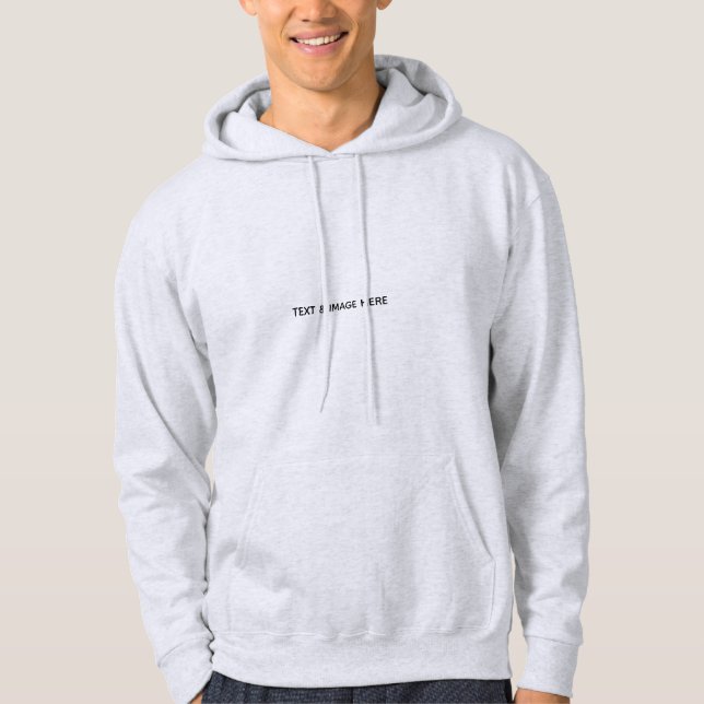 Create Your Own white Hoodie (Front)