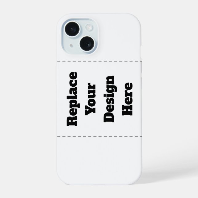 Create Your Own white  iPhone 15 Case (Back)
