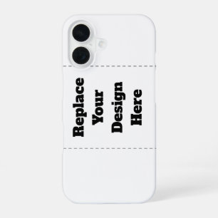 Create Your Own white iPhone 16 Case