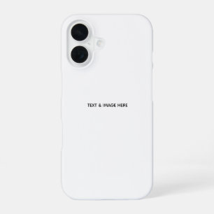 Create Your Own white iPhone 16 Case