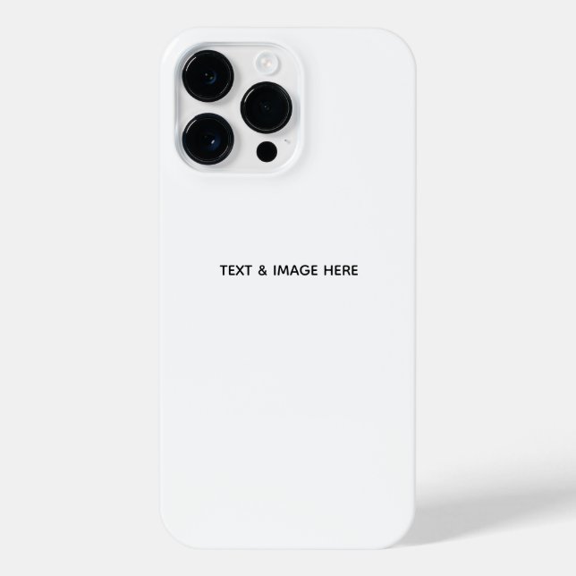 Create Your Own white iPhone Case (Back)