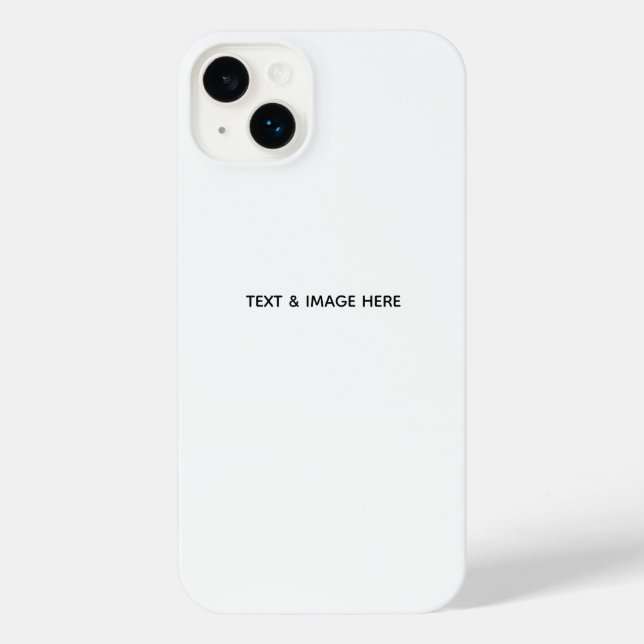Create Your Own white iPhone Case (Back)