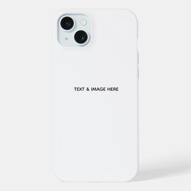 Create Your Own white iPhone Case (Back)