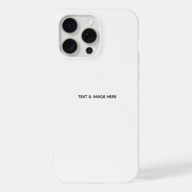 Create Your Own white iPhone Case (Back)