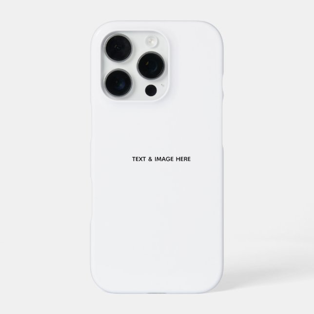 Create Your Own white iPhone Case (Back)