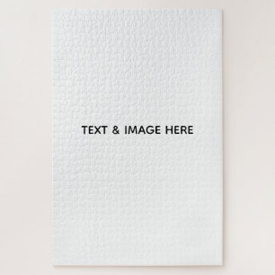 Create Your Own white Jigsaw Puzzle